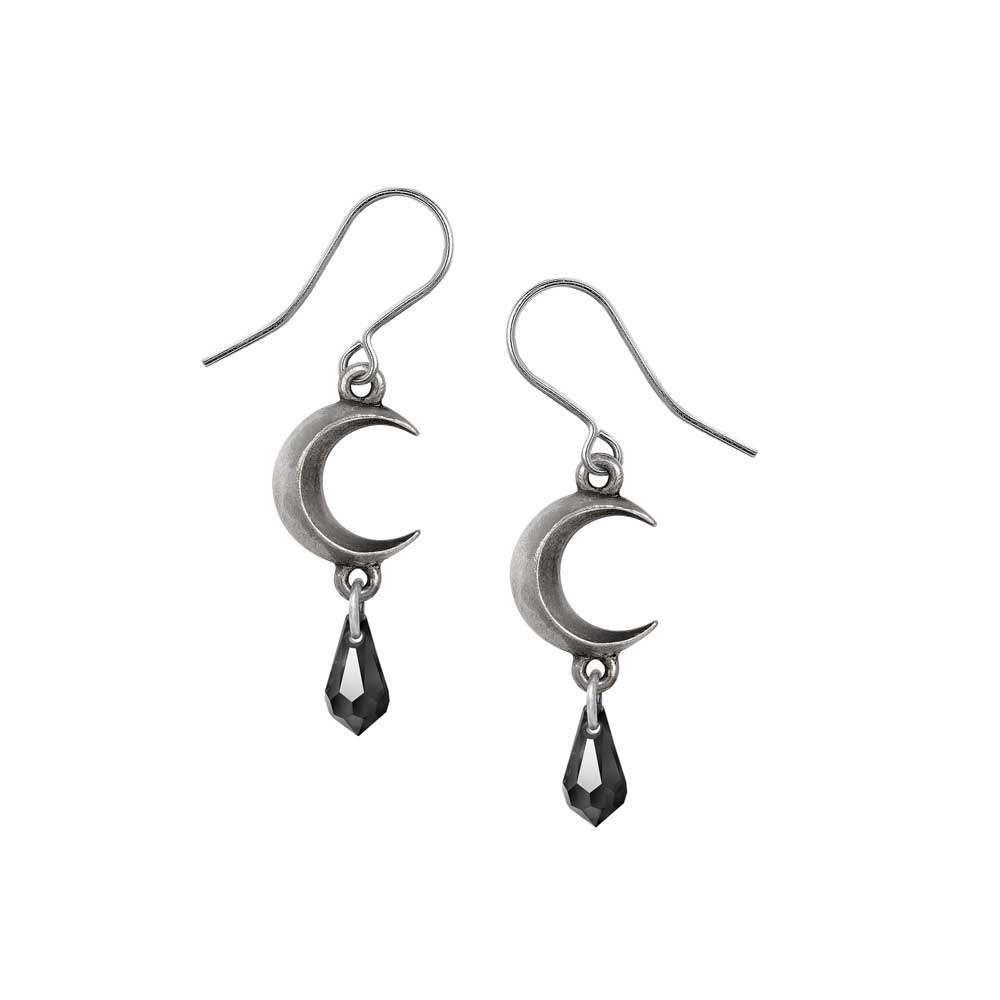 Alchemy - Tears of the Moon - Black Oorbellen - Zilverkleurig